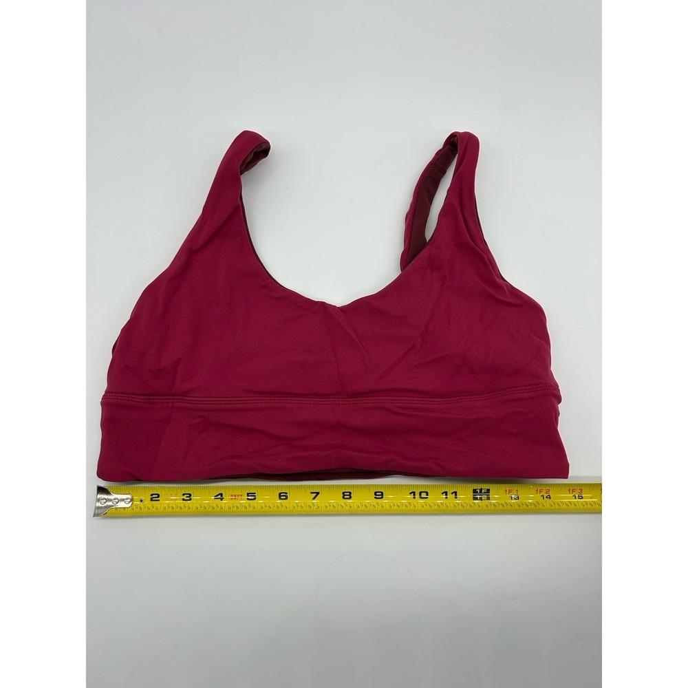Lululemon Align Reversible Sports Bra Red Women's‎ Size 12 A/B Cup Light Support - Picture 2 of 8